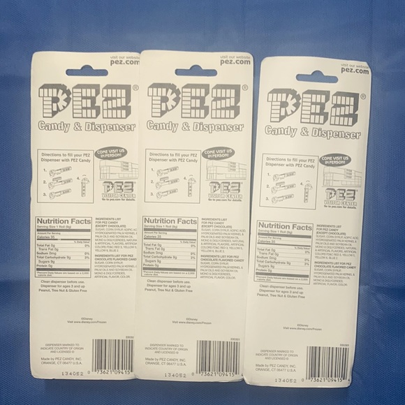 NIB PEZ Candy Disney Frozen Rolls & Dispenser Bundle Set of 3 Ann, Elsa and Olaf - Picture 2 of 7